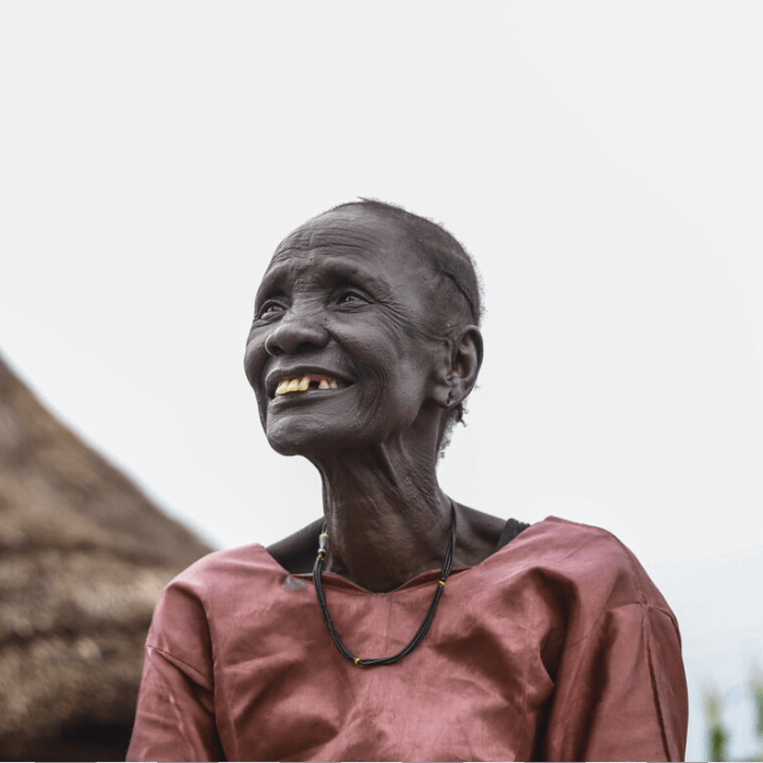 Lankien, South Sudan: The hunger crisis gripping East Africa is affecting millions of people, like Martha, pictured. Oxfam is on the ground distributing food. Photo: Mark Njoroge/Oxfam.