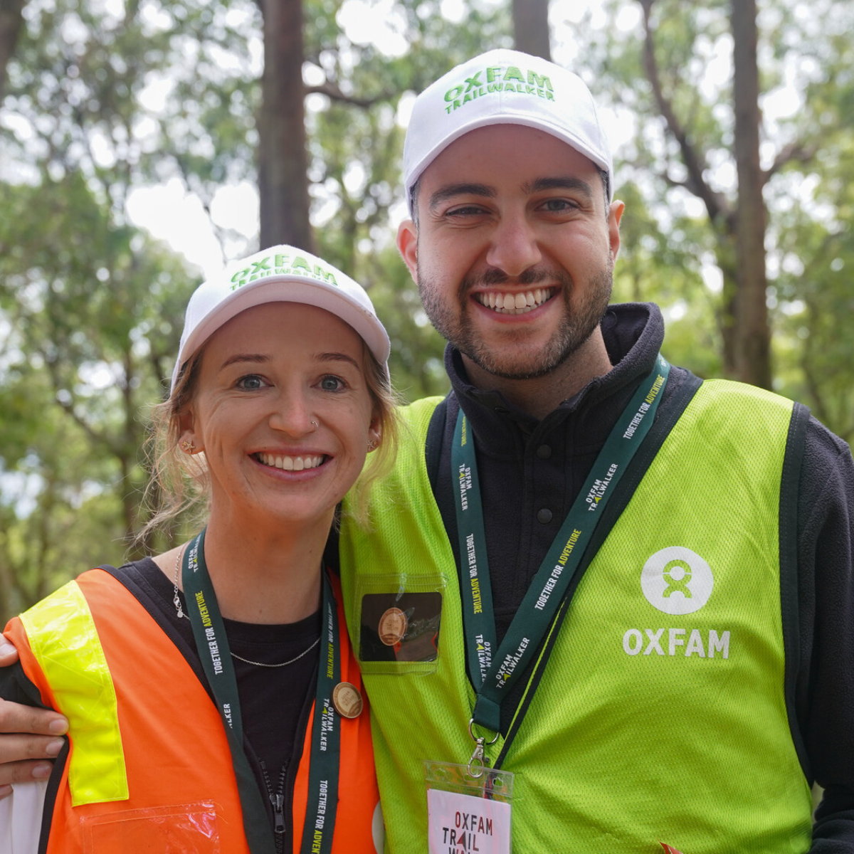 Melbourne, Australia: Volunteers on the trail of the final Trailwalker. Photo: Heidi Demond/Oxfam.